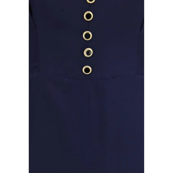 Alessandra Rich Blue Silk Casual Dress