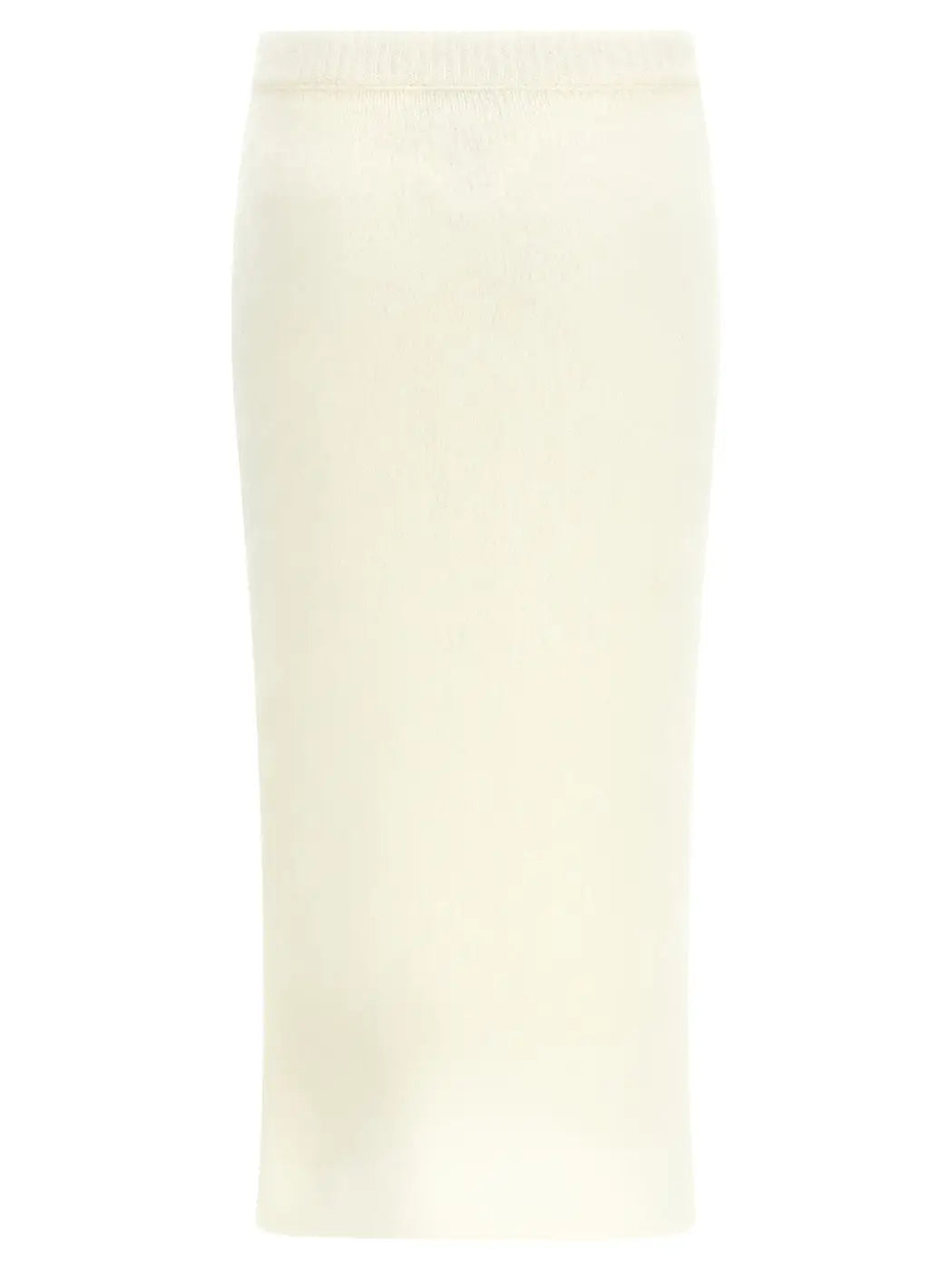 Alessandra Rich White Other Fibres Midi Skirt
