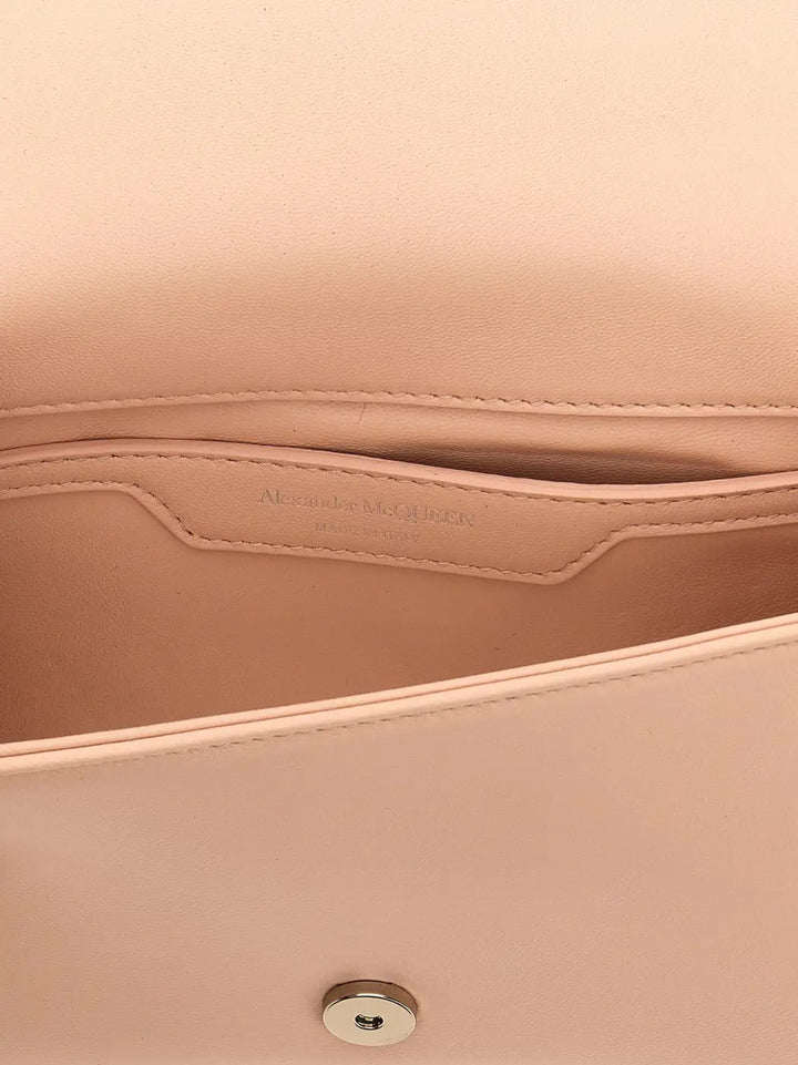 Alexander Mcqueen Beige Lamb Leather Crossbody Bag