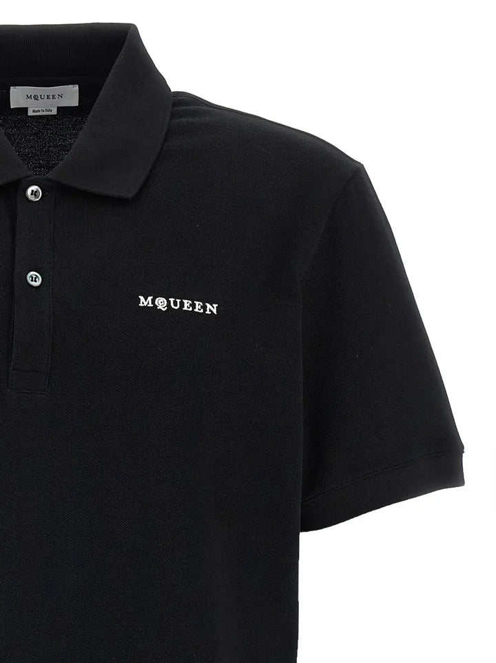 Alexander Mcqueen Bicolor Cotton Polo Shirt