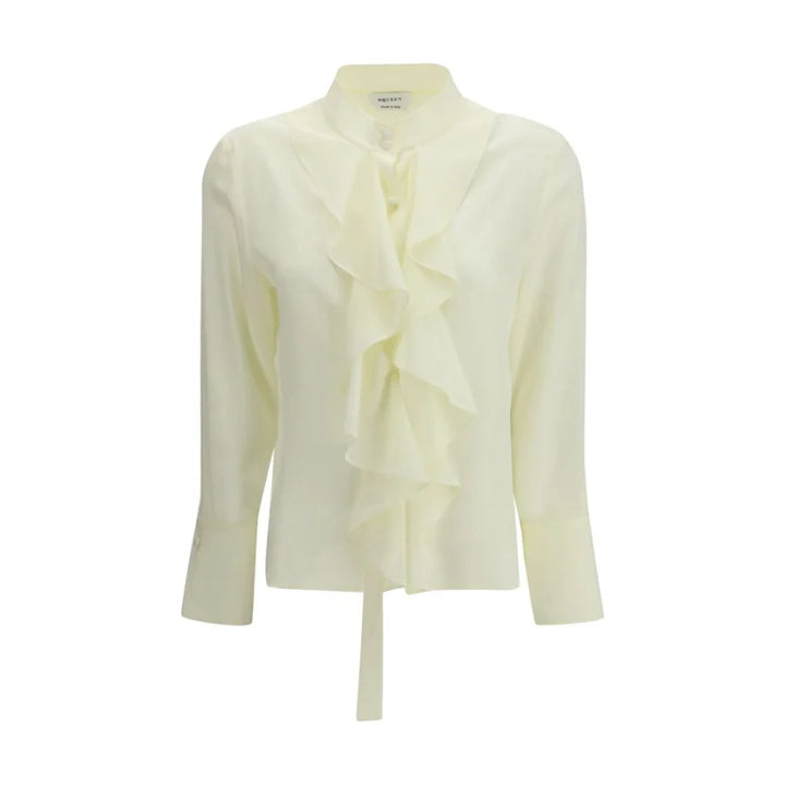 Alexander McQueen Bicolor Silk Blouse