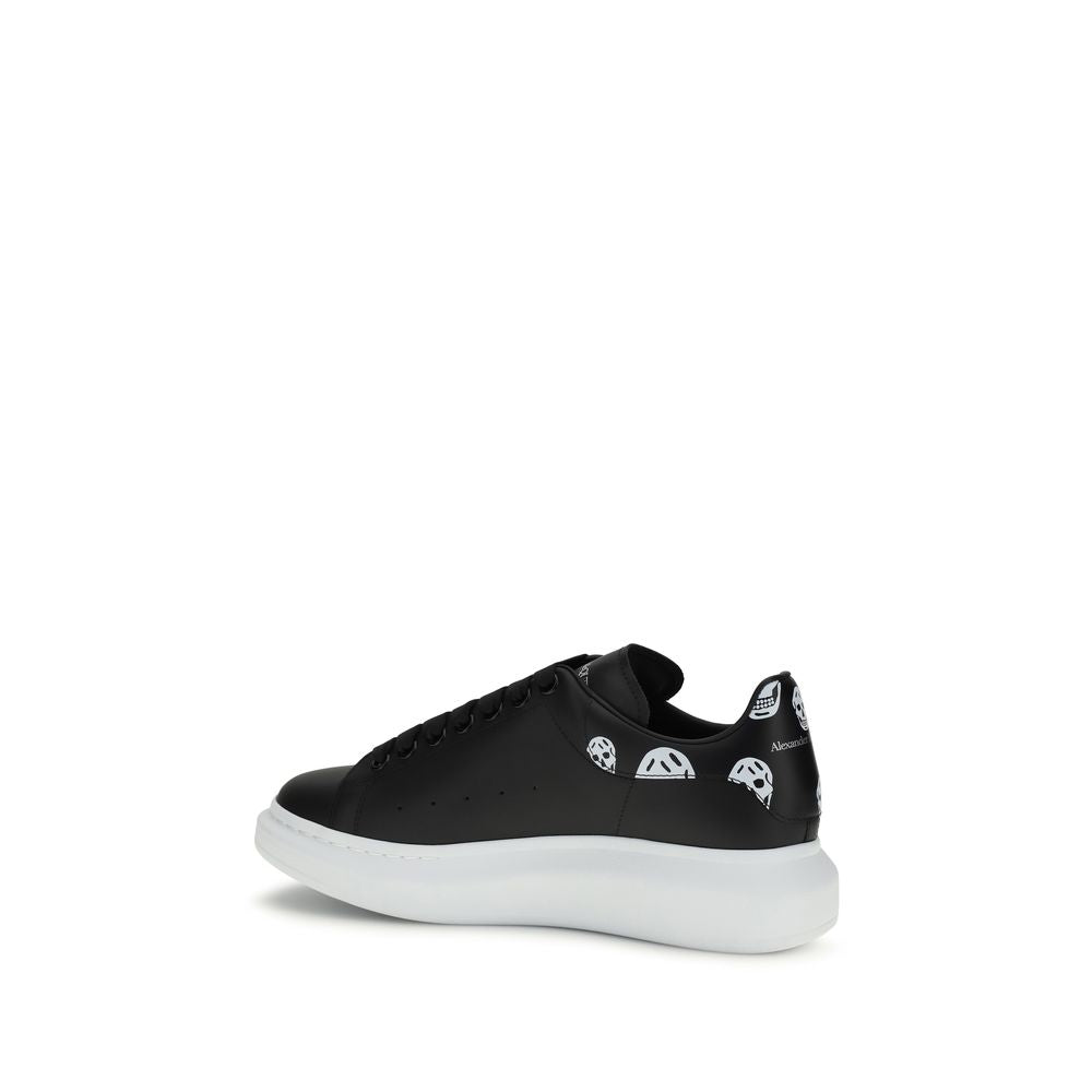 Alexander Mcqueen Black Calf Leather Bos Taurus Chunky Sneakers