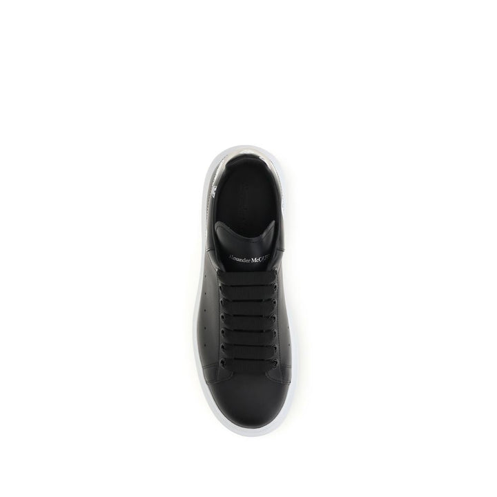 Alexander Mcqueen Black Calf Leather Bos Taurus Chunky Sneakers
