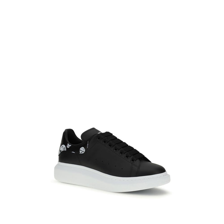 Alexander Mcqueen Black Calf Leather Bos Taurus Chunky Sneakers