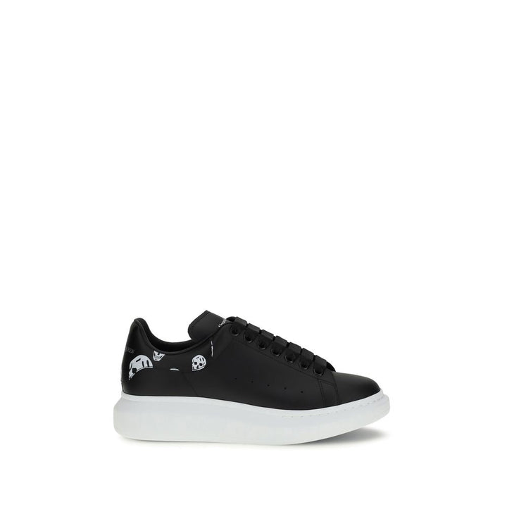 Alexander Mcqueen Black Calf Leather Bos Taurus Chunky Sneakers
