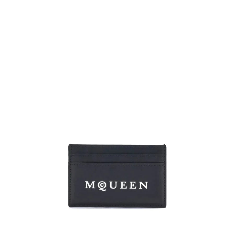Alexander McQueen Black Calf Leather Bos Taurus Wallet