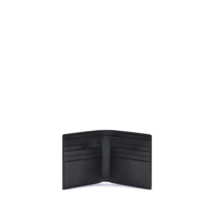 Alexander McQueen Black Calf Leather Bos Taurus Wallet
