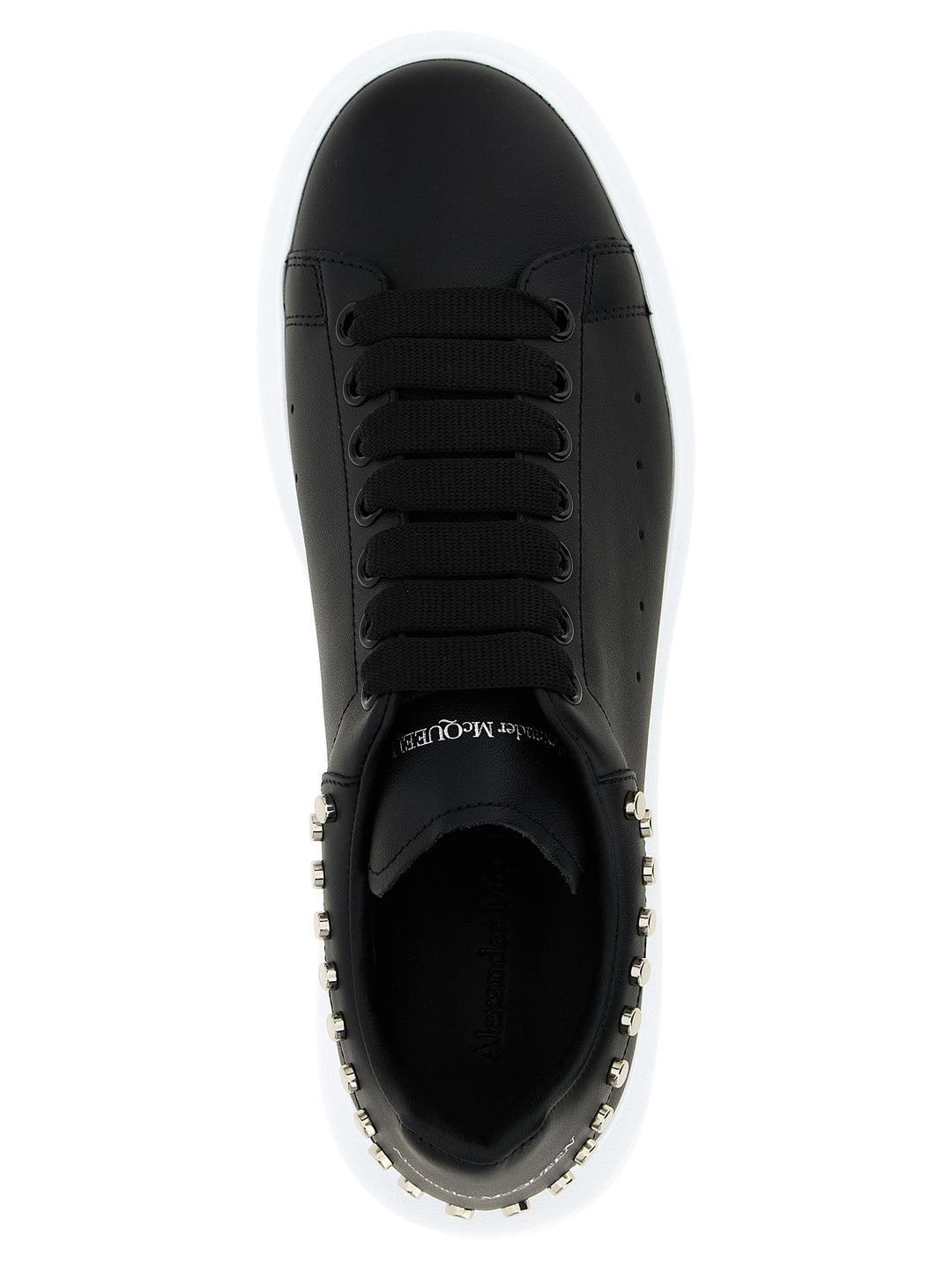 Alexander Mcqueen Black Calfskin Chunky Sneakers