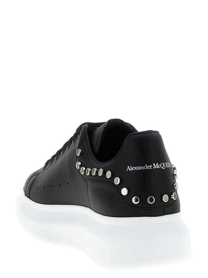 Alexander Mcqueen Black Calfskin Chunky Sneakers