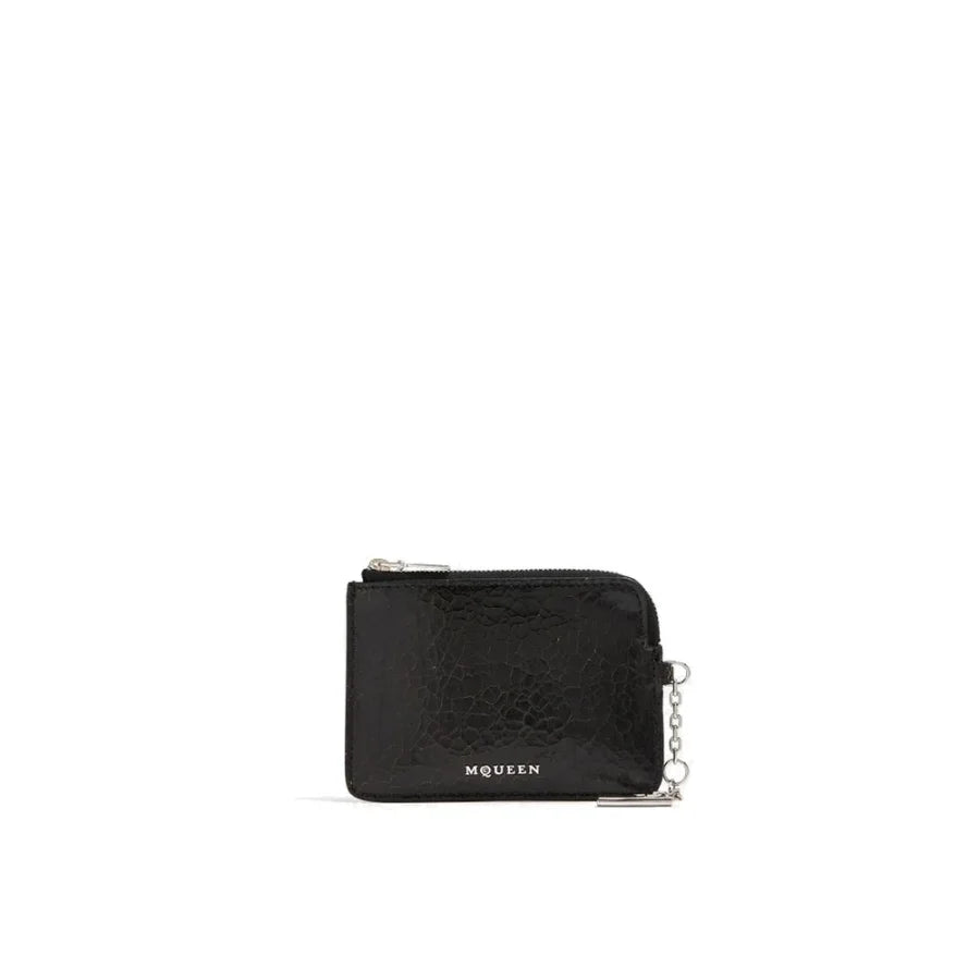 Alexander McQueen Black Calfskin Clutch Bag