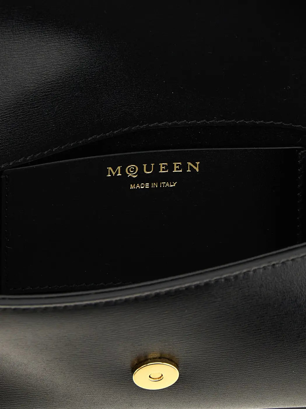 Alexander Mcqueen Black Calfskin Crossbody Bag