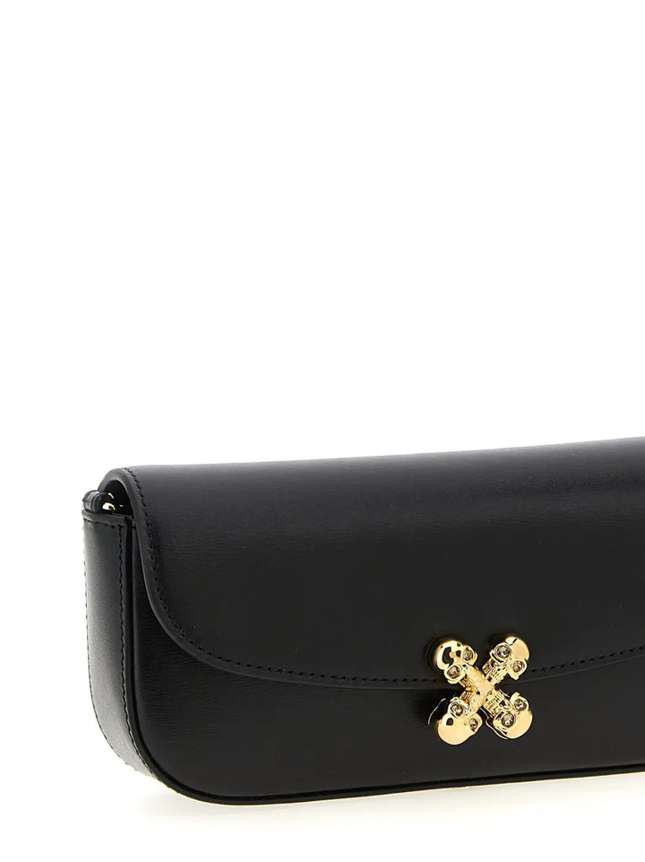 Alexander Mcqueen Black Calfskin Crossbody Bag