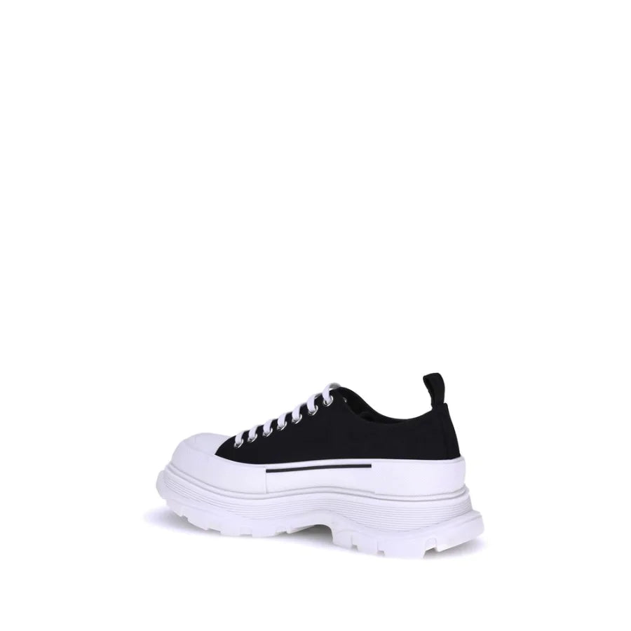 Alexander McQueen Black Canvas Chunky Sneakers