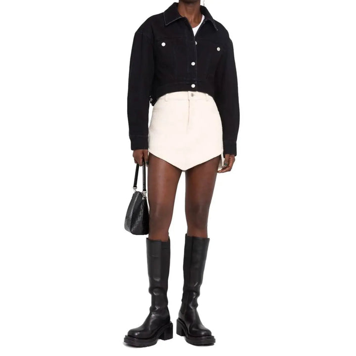 Alexander McQueen Black Cotton Denim Jacket
