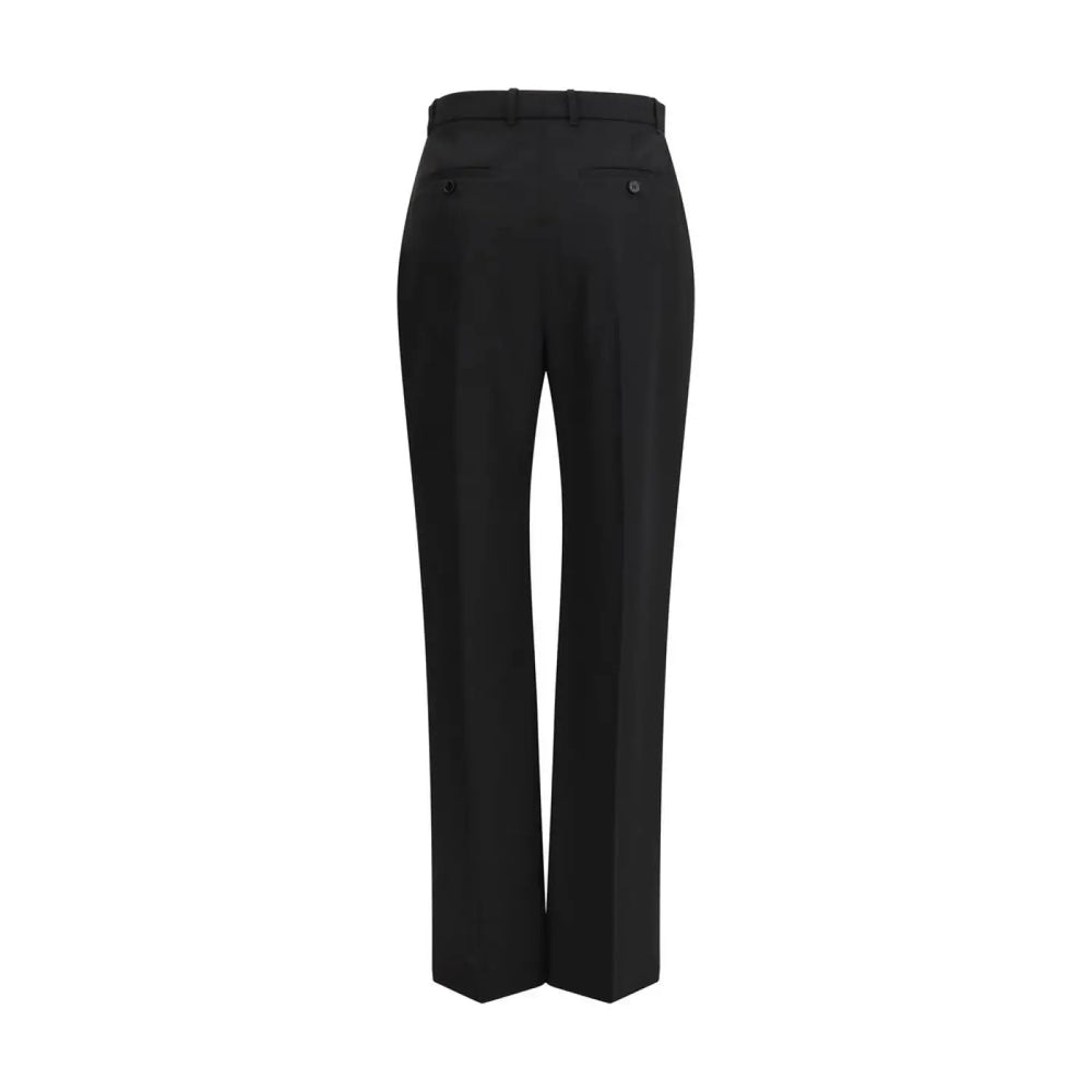 Alexander Mcqueen Black Cotton Dress Pants