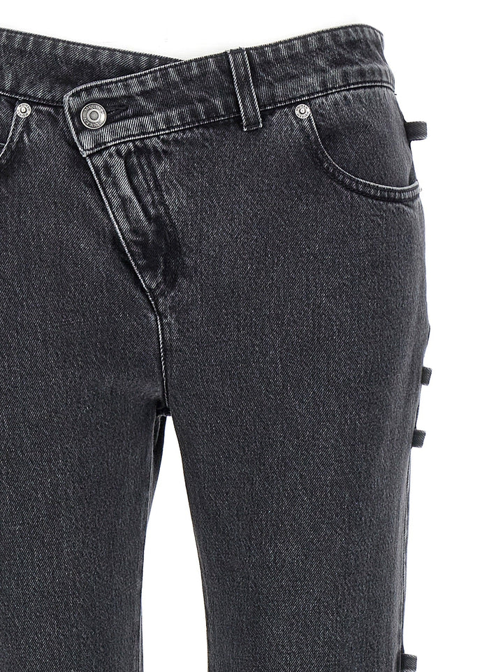 Alexander Mcqueen Black Cotton Flared Jeans