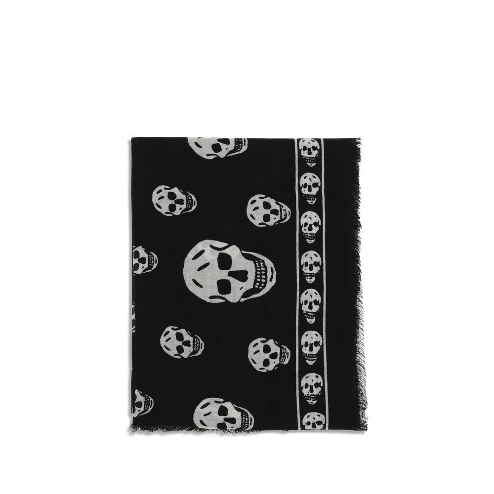 Alexander McQueen Black Modal Scarf