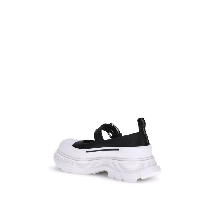 Alexander McQueen Black Rubber Ballet Flats
