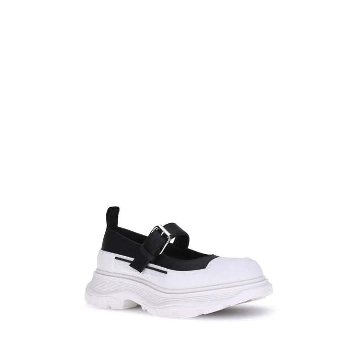 Alexander McQueen Black Rubber Ballet Flats
