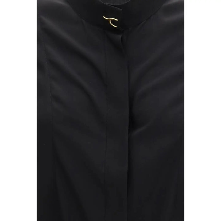 Alexander Mcqueen Black Silk Blouse