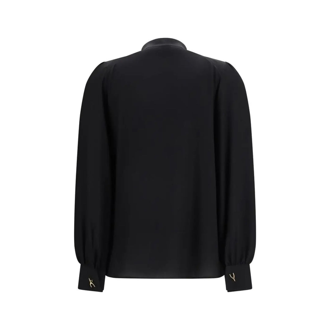 Alexander Mcqueen Black Silk Blouse