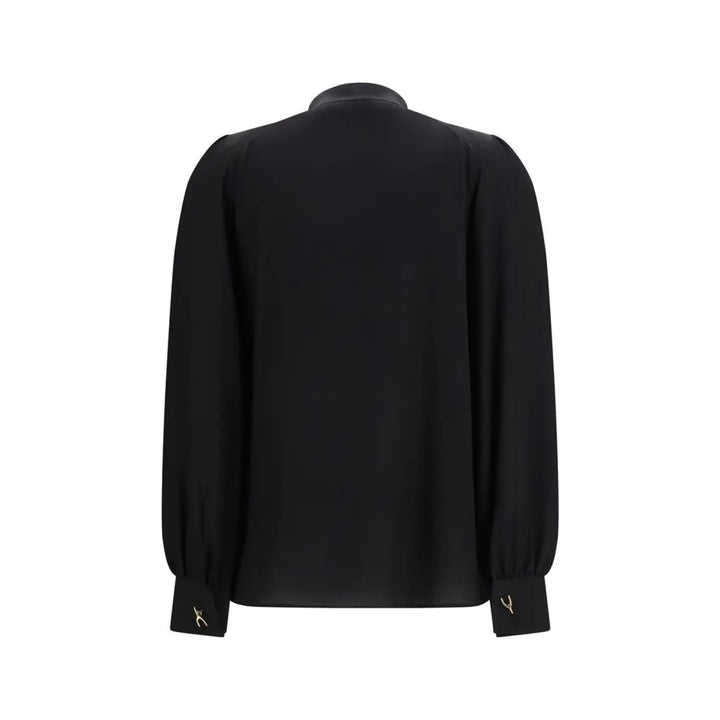 Alexander Mcqueen Black Silk Blouse