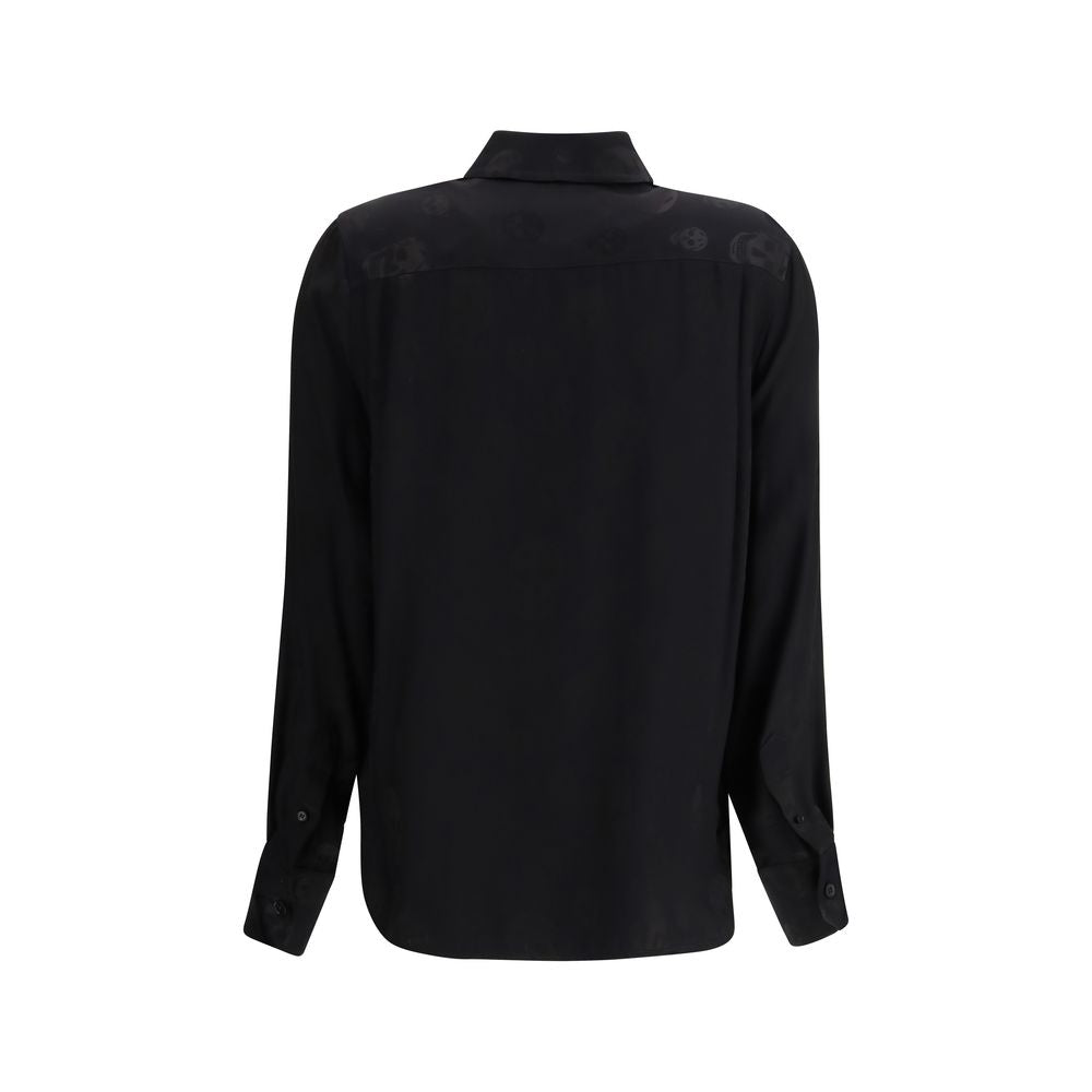 Alexander McQueen Shirts - Black Viscose Pattern Shirt