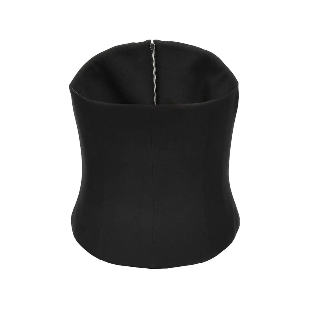 Alexander Mcqueen Black Wool Oves Aries Corset