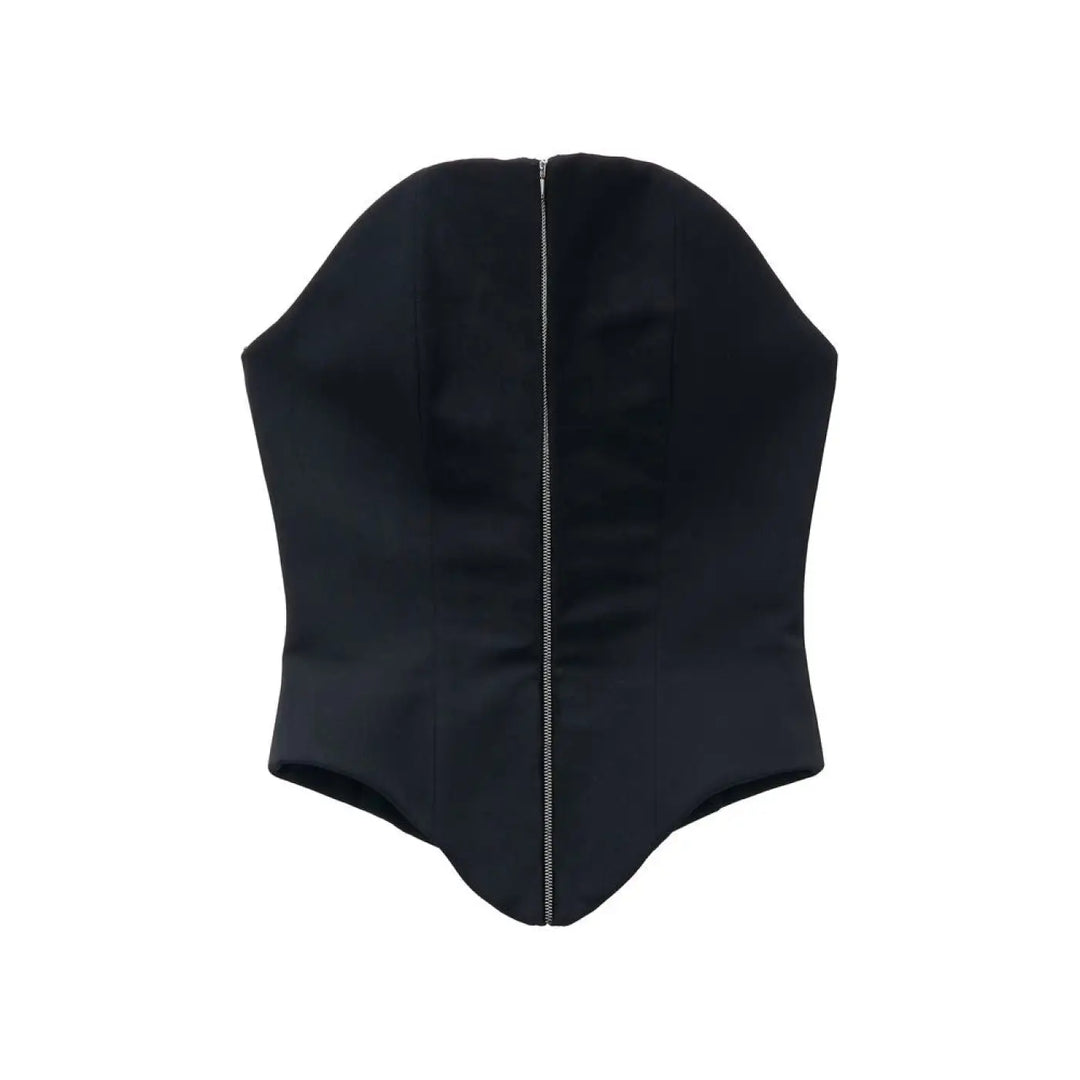 Alexander Mcqueen Black Wool Oves Aries Corset