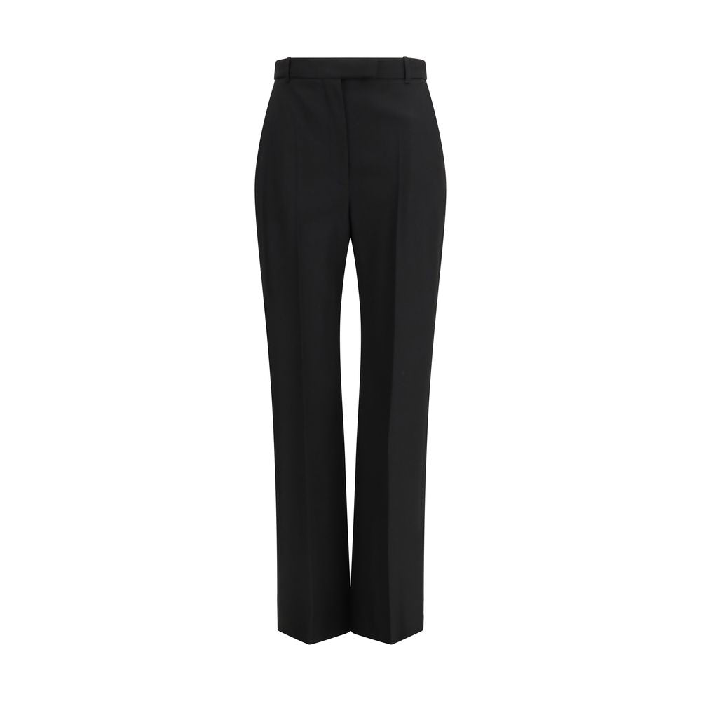 Alexander Mcqueen Black Wool Oves Aries Dress Pants