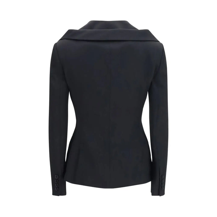 Alexander Mcqueen Black Wool Oves Aries Full-length Jacket