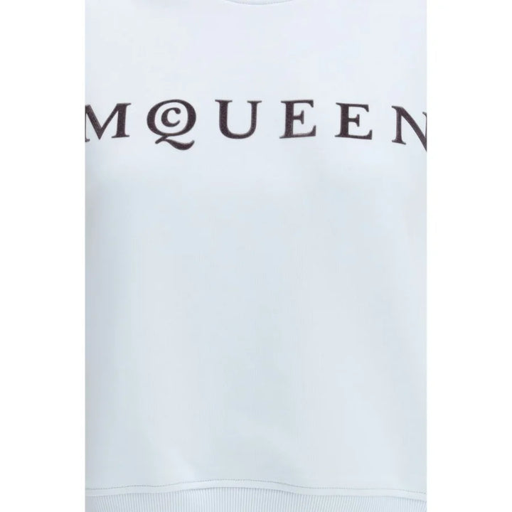 Alexander McQueen Blue Cotton Sweatshirt
