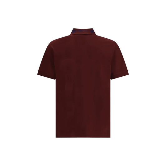 Alexander McQueen Bordeaux Cotton Polo Shirt