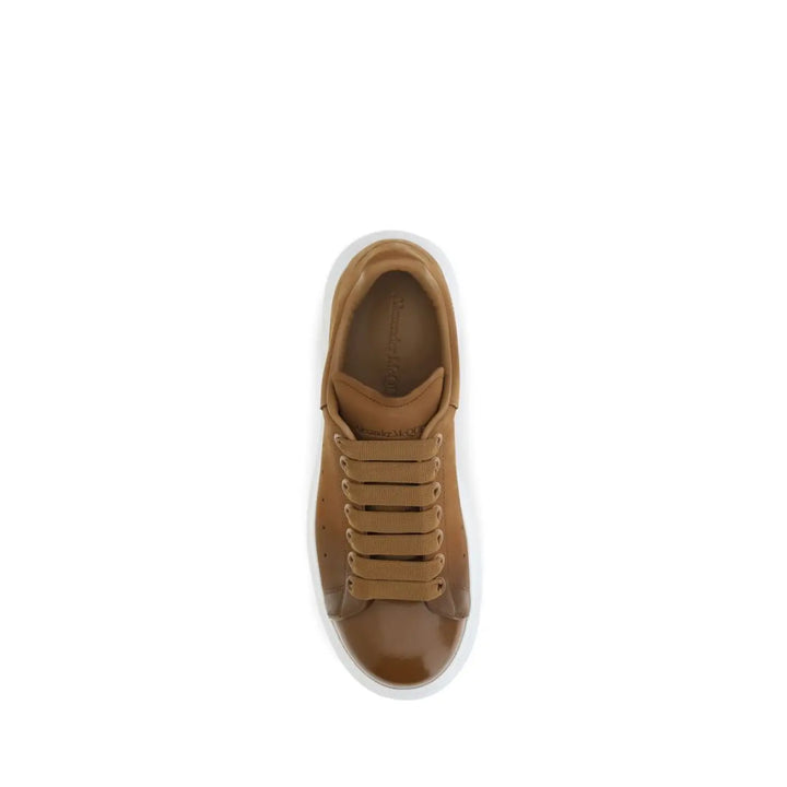 Alexander Mcqueen Brown Calf Leather Bos Taurus Chunky Sneakers
