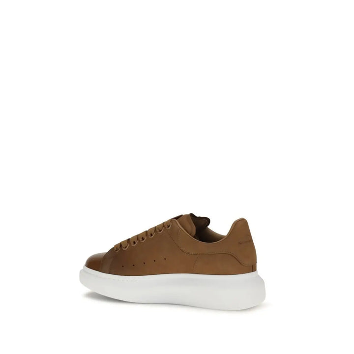 Alexander Mcqueen Brown Calf Leather Bos Taurus Chunky Sneakers