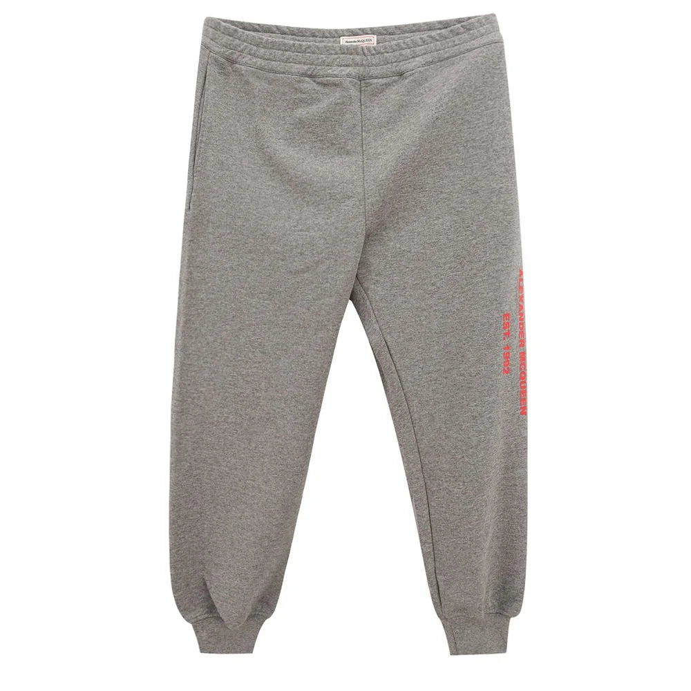 Alexander McQueen Gray Cotton Athletic Pants