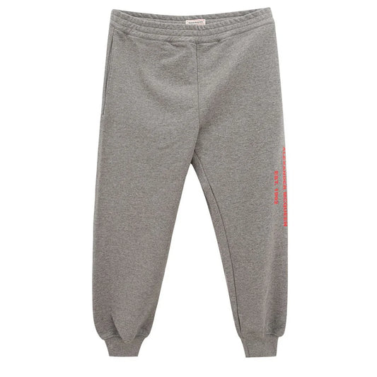 Alexander McQueen Gray Cotton Athletic Pants