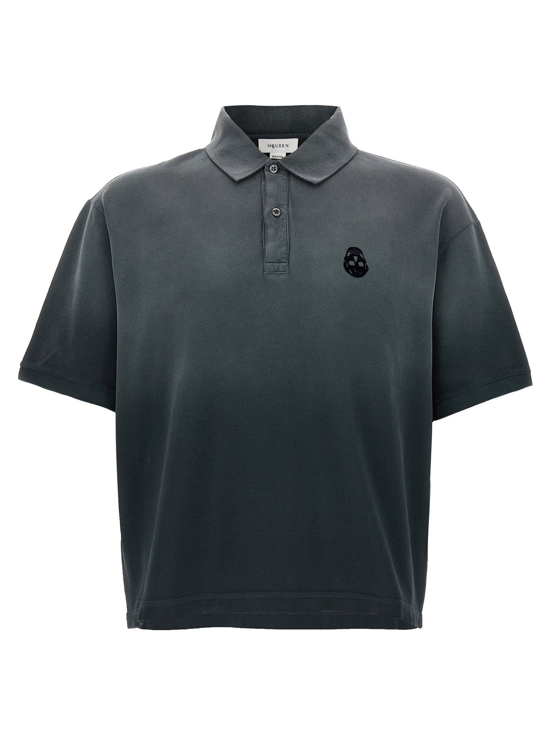 Alexander Mcqueen Gray Cotton Polo Shirt