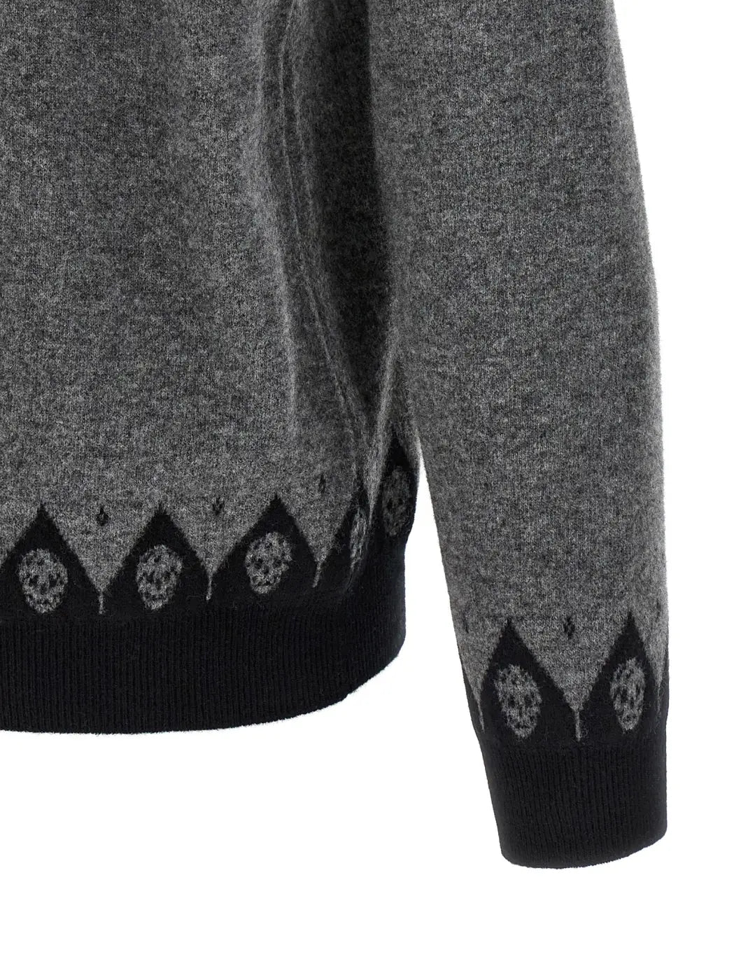 Alexander Mcqueen Gray Wool Cardigan