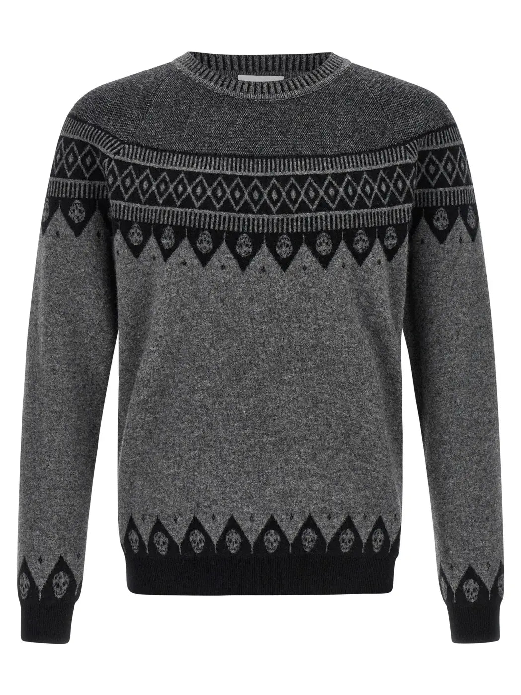 Alexander Mcqueen Gray Wool Cardigan