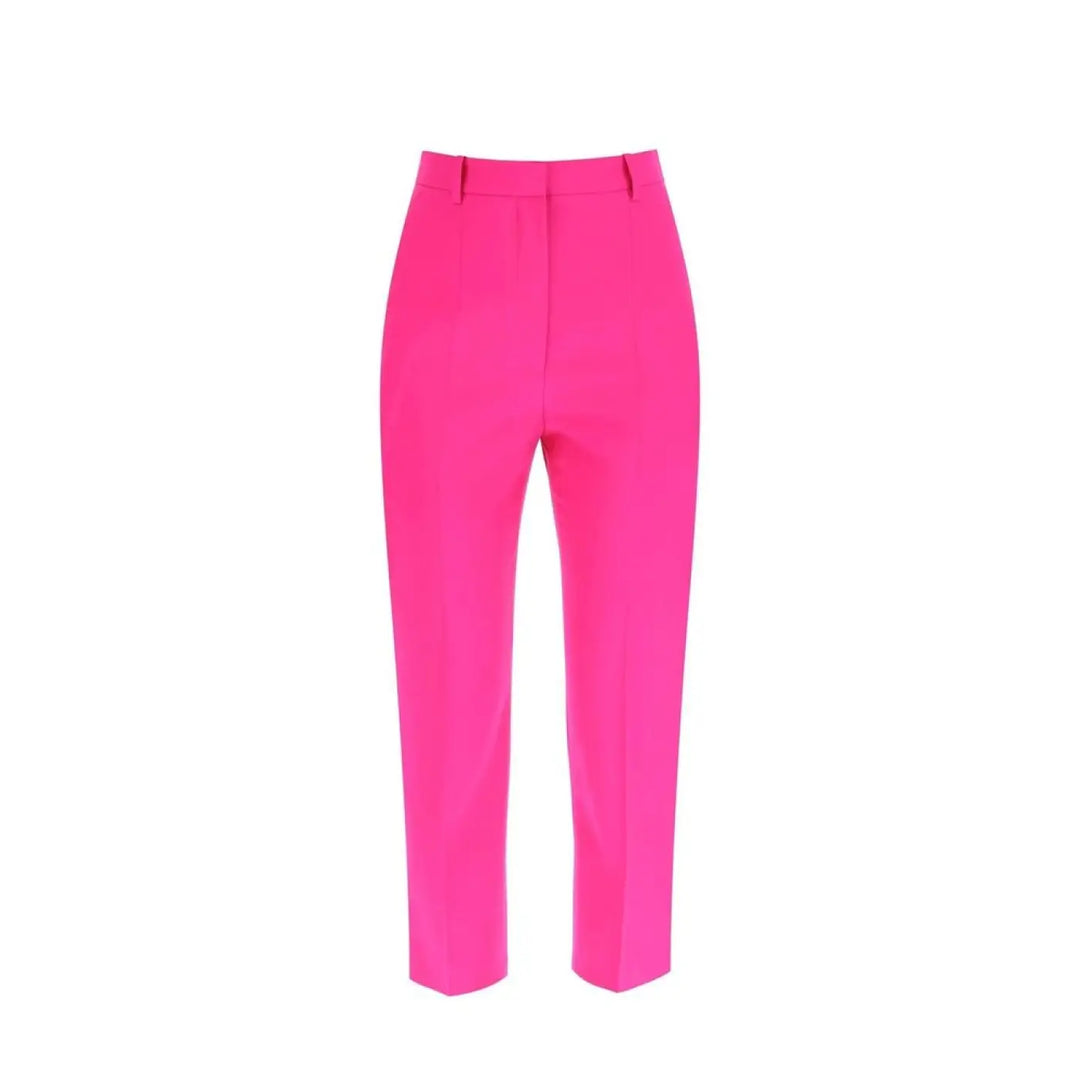 Alexander McQueen Multicolor Wool Cropped Pants