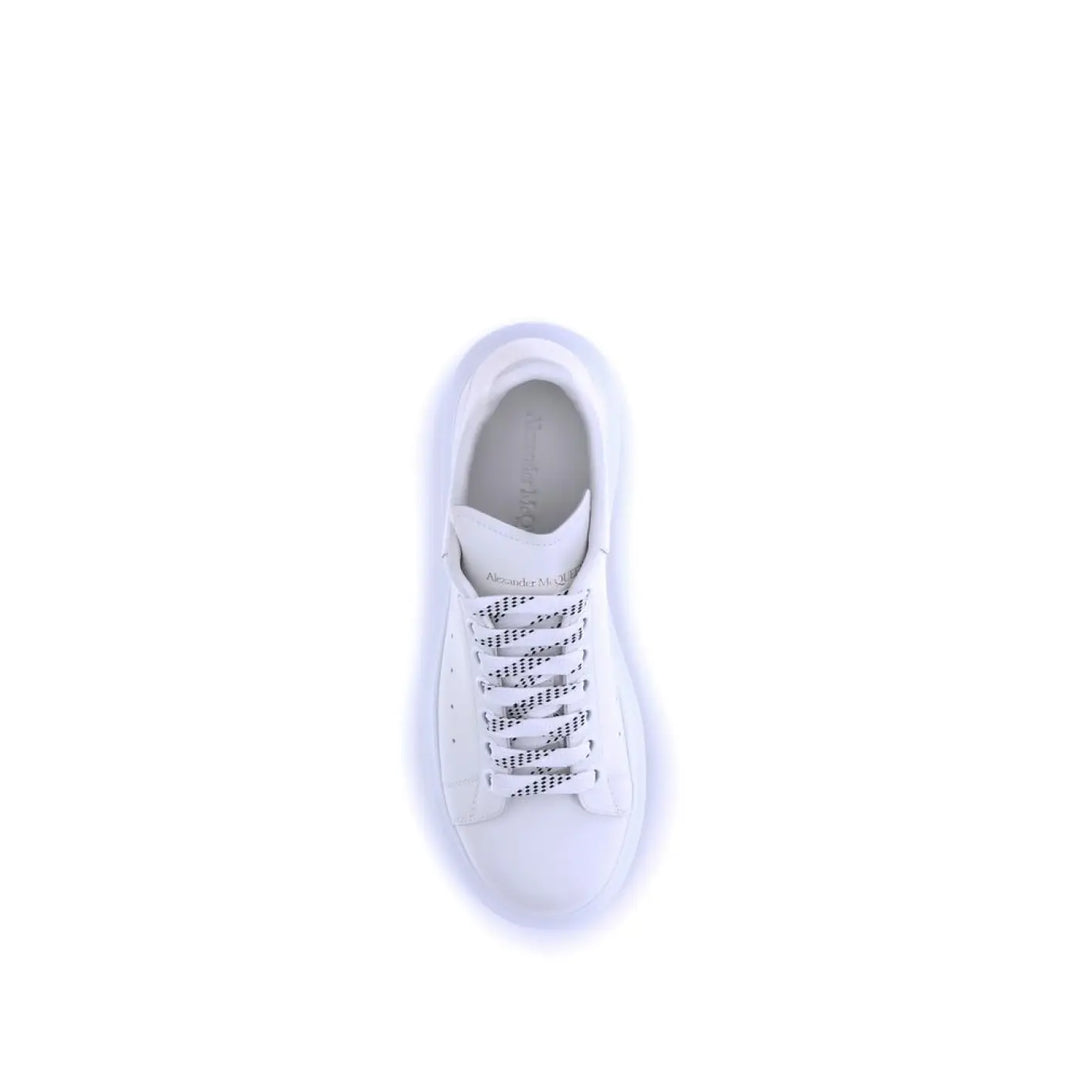 Alexander Mcqueen White Calf Leather Bos Taurus Platform Sneakers