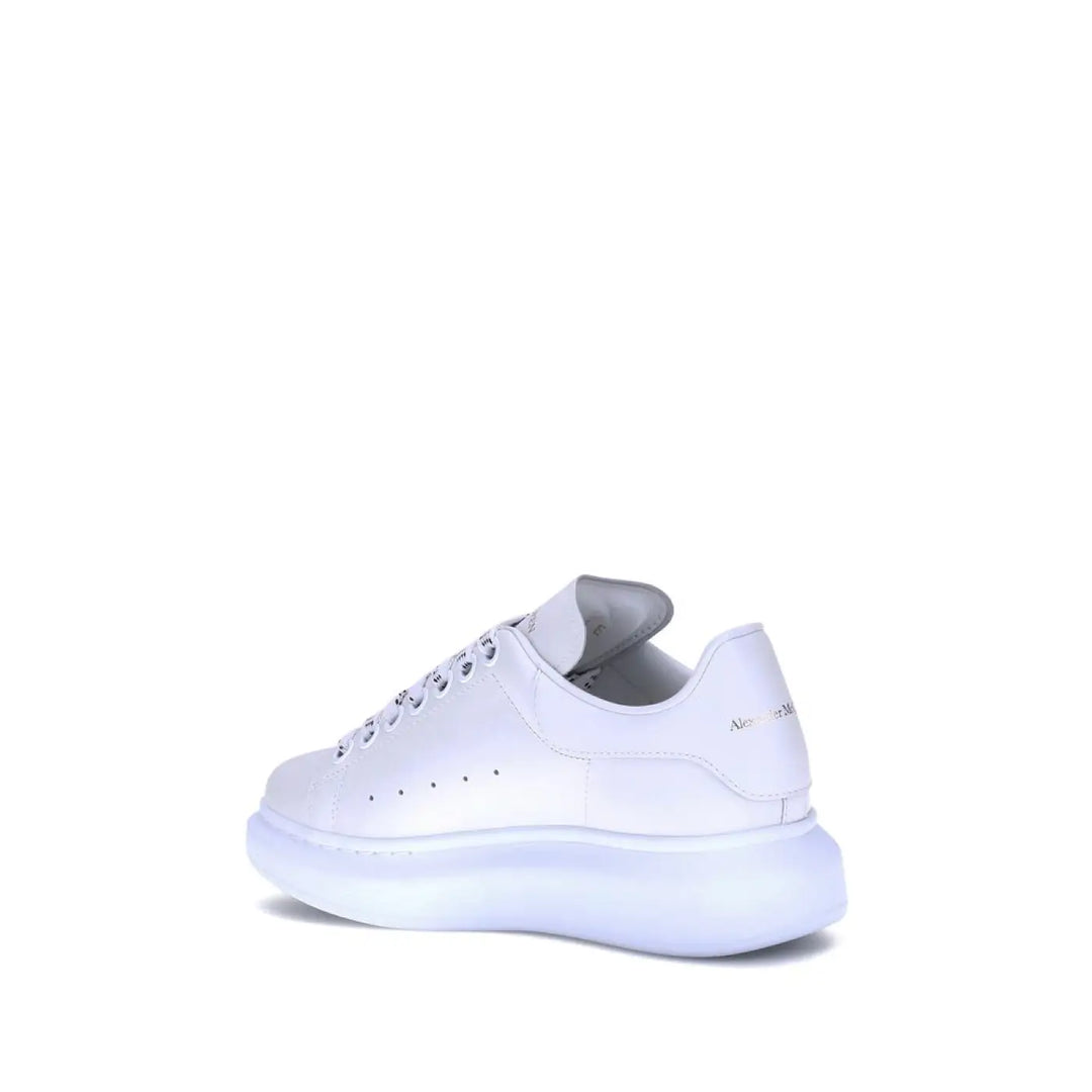 Alexander Mcqueen White Calf Leather Bos Taurus Platform Sneakers