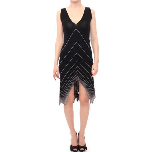 Alice Palmer Black White Exclusive Knit Dress Authentic Designer Fashion