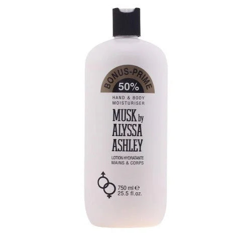 Alyssa Ashley Musk women’s hand and body lotion bottle