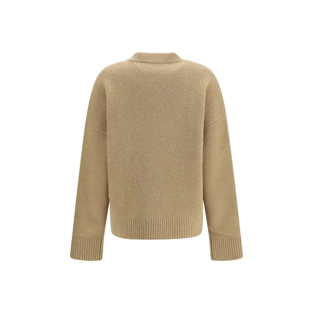 Ami Paris Beige Alpaca Vicugna Pacos Sweatshirt