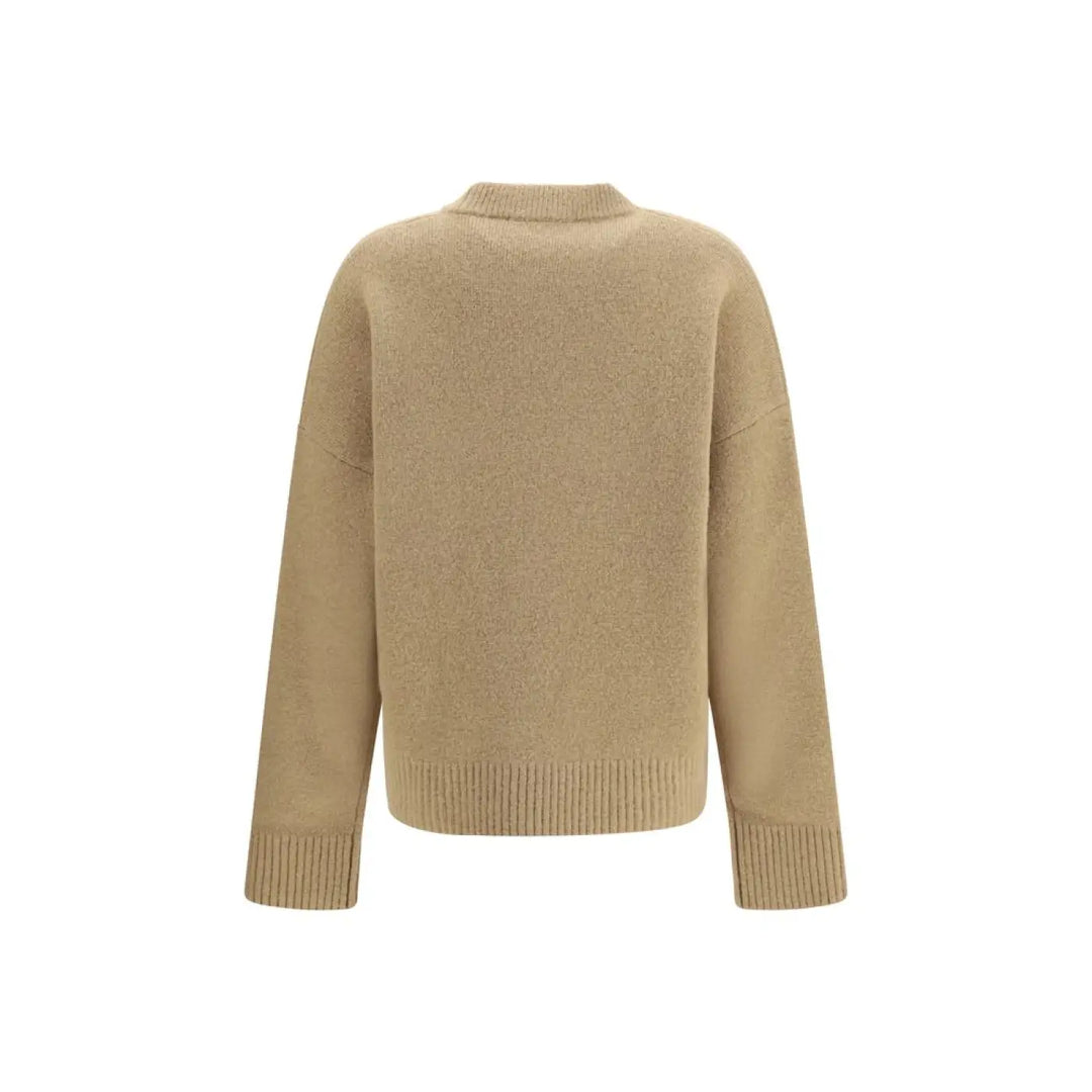Ami Paris Beige Alpaca Vicugna Pacos Sweatshirt