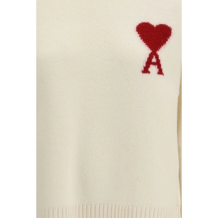 Ami Paris Beige Fleece Wool Sweatshirt