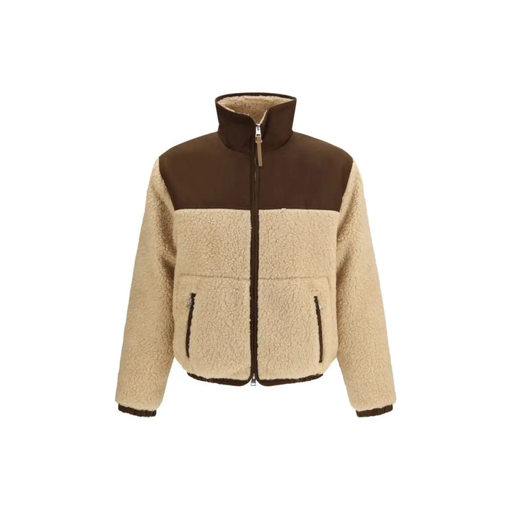 Ami Paris Beige Polyester Full-length Jacket