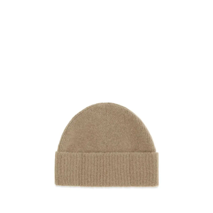 Ami Paris Beige Wool Oves Aries Beanie